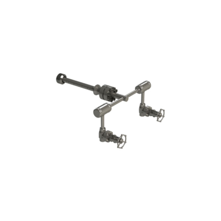 Averaging Pitot Tube With Condensate Pots and Shut-Off Valves | DP Akış Ölçümü